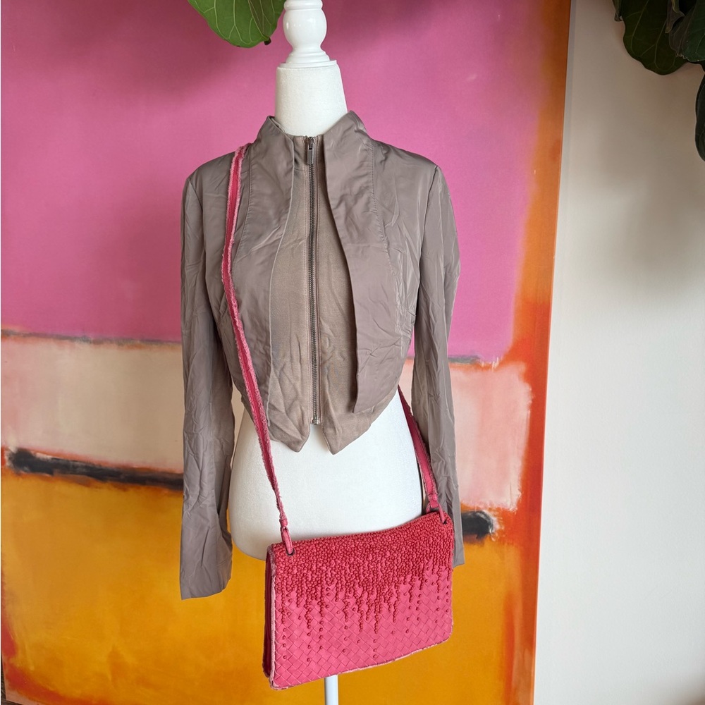 Bottega Veneta pom-embellished intrecciato crossbody bag